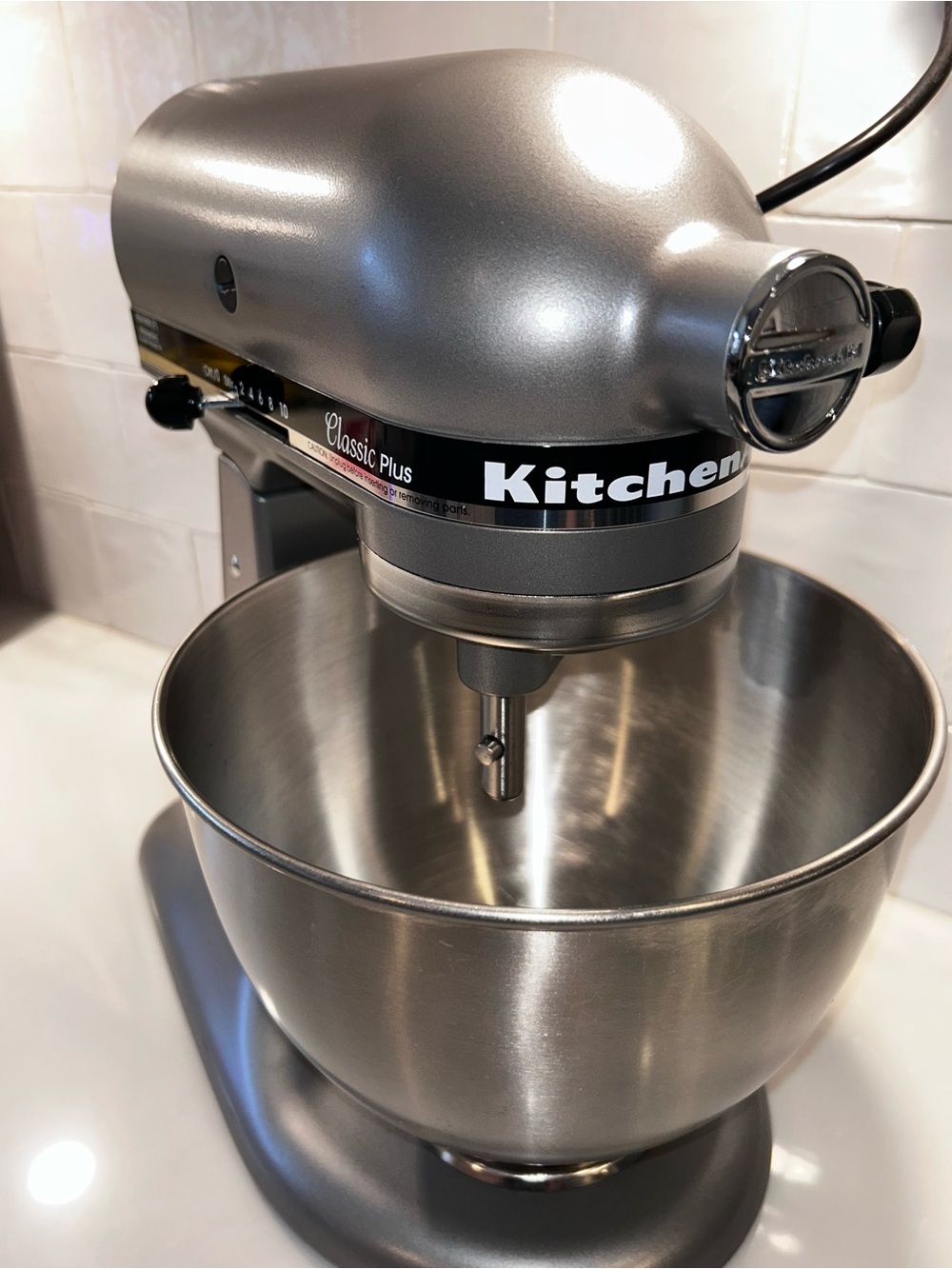 KitchenAid 4.5-Quart 10-Speed Silver Stand Mixer - Picture 5 of 9